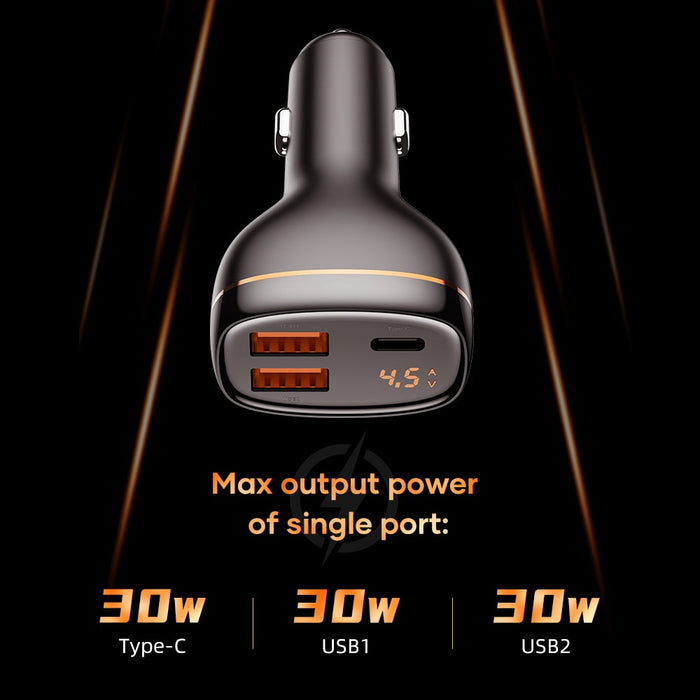 ROCK 60W 3 Port Car Charger